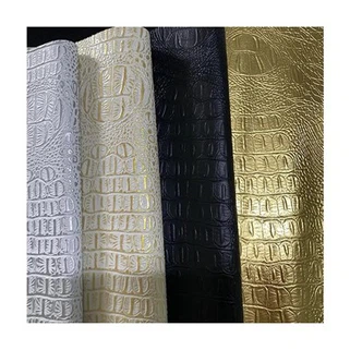 Penyesuaian Fesyen Emboss Imitation Crocodile PVC Kulit Buatan Buatan Untuk Hahandbag