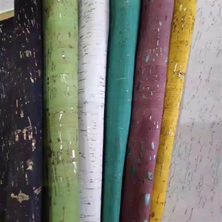 Eco mesra portugal semulajadi gandum berwarna cork berwarna fabrik vinil untuk beg, kasut, kerajinan, hiasan anti-mildew kalis air