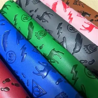 Vinil palsu kulit yang timbul untuk beg tangan beg tangan Purse Bows Belts Crafts