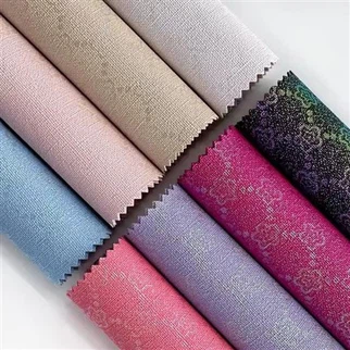 Percetakan laser corak bunga kulit sintetik bahan bulu kulit palsu