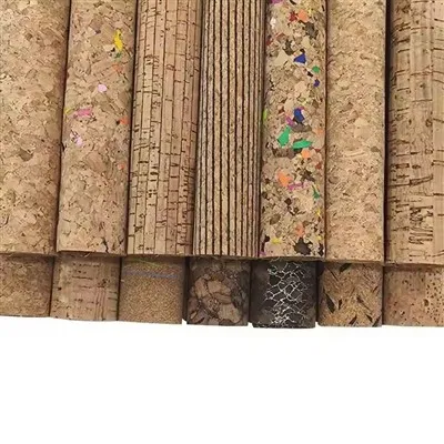 Portugal Wood Grain Cork Cork Pu Leather Pvc Fabric Bahan Untuk Membuat Aksesori CoverdiyHandbagclothing