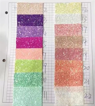 SHINNING HOLOGRAPHIC CHUNKY GLITTER FAUX KAYARAN KULIT BANYAK UNTUK MEMBUAT UPUN