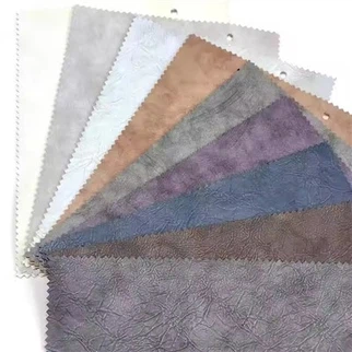 Bahan Kulit Anti-Mildew Faux Kain Kalis air untuk Beg Bagasi Sarung tangan Sofa Pakaian Sofa Dengan Corak Embossed